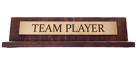 Team player name plate