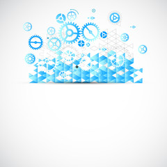 Abstract background with technological elements