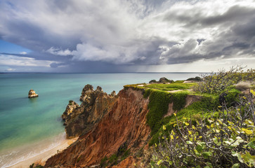 Cliff and beach - Ponta de Piedade, Portugal