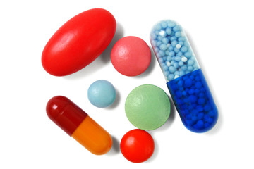 Closeup of pills