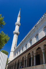 Fototapeta na wymiar Blue Mosque side view