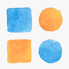 Watercolor design elements
