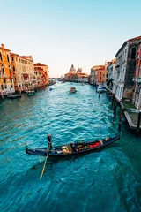 Tuinposter Gondola on Grand Canal in Venice, Italy © elvistudio