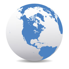 North, South, and Central AMERICA, Global World