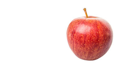 Royal gala apple on white background 