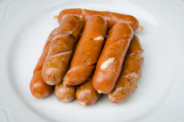 grilled sausages