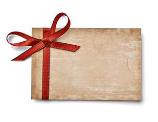 ribbon bow card note chirstmas celebration greeting