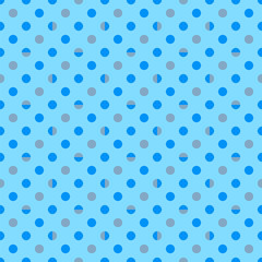 Vector Background # Polka Dot Pattern, Skyblue