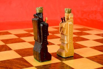 Chess board with two kings