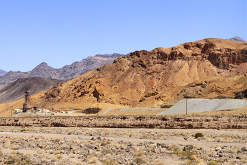 Mine de minéraux à Death Valley