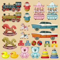 Set of toys. vector - 72559914