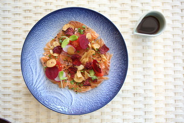 Salmon carpaccio