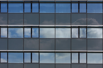 Modern glass building detail