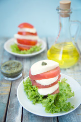 salad with mozzarella