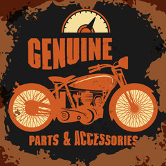 Fototapeta premium Vintage Motorcycle label