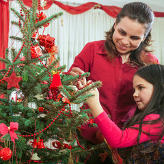 Family Christmas tree decoration