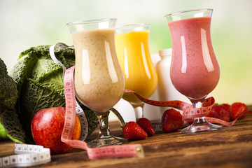 Vitamin and Fitness diet, dumbell 