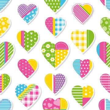 hearts collection pattern