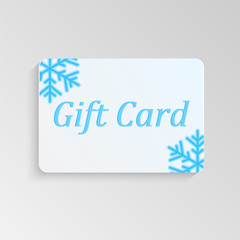 Frame decorated with snowflakes with place for your text