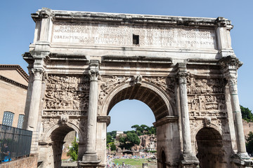 Obraz premium Arch of Septimius Severus at the Roman Forum, Rome