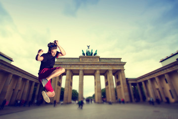 Brandenburg Gate. tillt-shift