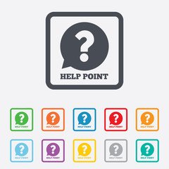 Help point sign icon. Question symbol.