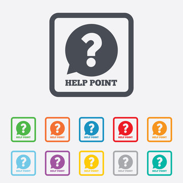 Help point sign icon. Question symbol.