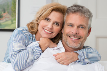 Embracing Mature Couple