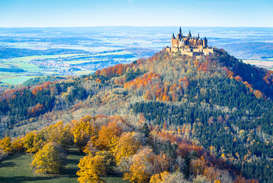 Hohenzollern im Herbst / Schwäbische Alb / digit.Crossentwickelt