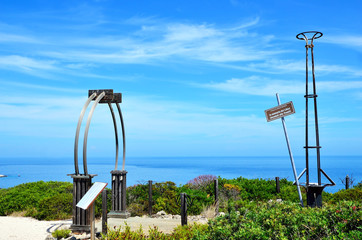san nicola tremiti, monument dedicated to the soldiers in Libya
