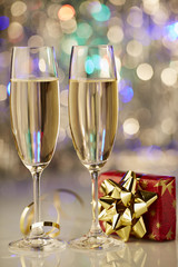 champagne romantic christmas new year