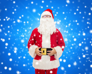 man in costume of santa claus