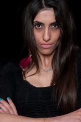 Fototapeta premium Close-up portrait of female subject 