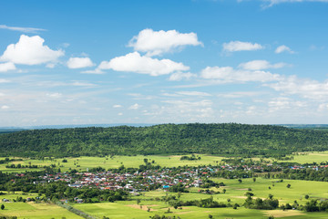 Landscape view and village