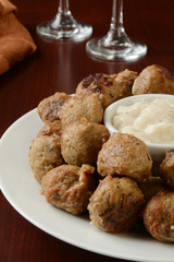 Meatballs as an appetizer