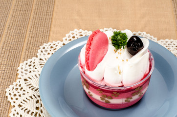 Strawberry mousse