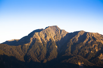 Famous mountain of Qilai  Peak, Taiwan