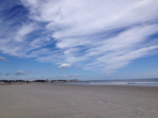 vast skyscape along the beach