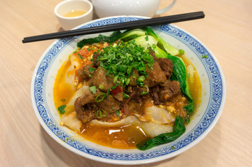 Chinese Beef Stew Lamian Knife-Cut Noodles