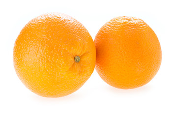 orange fruit isolated on white background