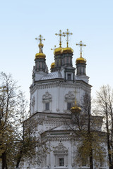 Fototapeta na wymiar Trinity church in Verkhoturie, Russia