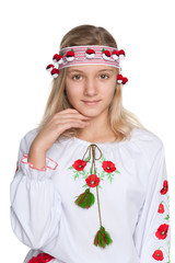 Pretty preteen Ukrainian girl