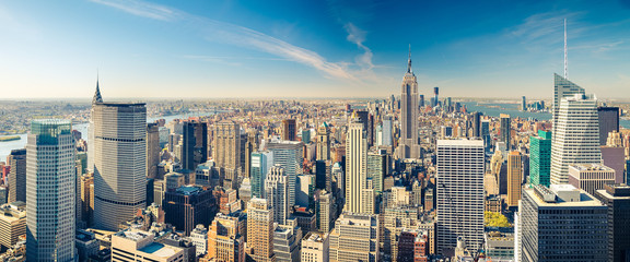 Vue aérienne de Manhattan