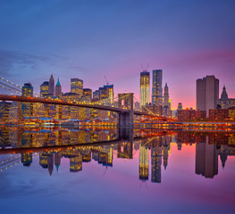 Obraz premium Manhattan at dusk