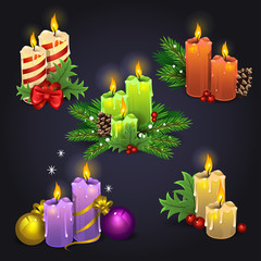 Merry Christmas Candles
