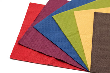 Colorful napkin paper