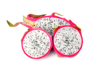 Dragon Fruit on white background