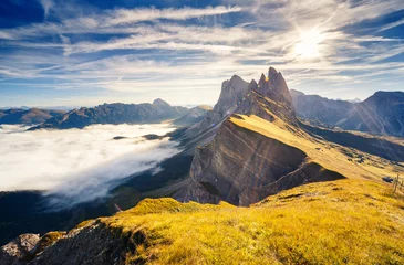 Foto op Canvas magical mountain landscape © Leonid Tit