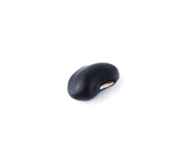 Black beans on white background