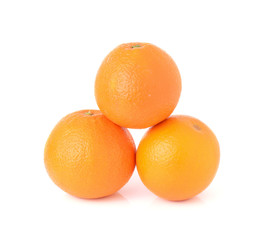 Orange fruit isolated on white